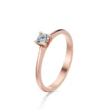 Pierścionek z diamentem różowe złoto AJPZ_005